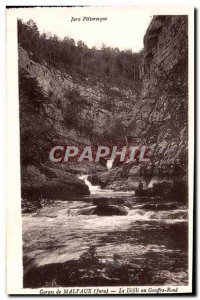 Old Postcard Gorges Malvaux The Defile the Pit Round