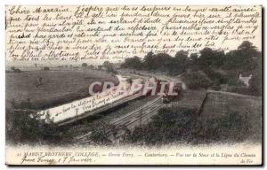 Old Postcard Marist Brother's College Grove Ferry Train View the Stour and th...