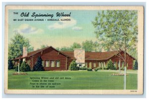 A View Of Old Spinning Wheel Restaurant Hinsdale Illinois IL Vintage Postcard