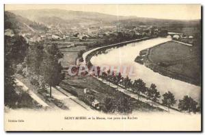 Old Postcard Saint Mihiel and Meuse shooting Rocks