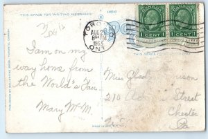 Ontario Canada Postcard Canadian Pacific Station West Toronto 1933 Posted