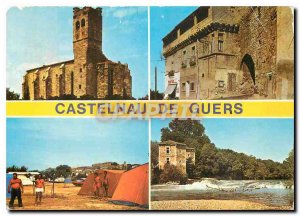 Postcard Modern Castelnau de Guers Herault Church Gate Minerva