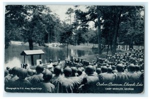 Outdoor Classroom Edwards Lake Camp Wheeler Georgia Vintage Postcard 