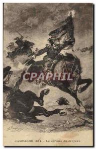 VINTAGE POSTCARD Militaria Marketing Year 1914 the defense of the flag Horse