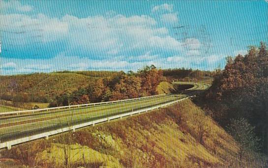 A Fall Scene Taken Along Pennsylvania's Famous Turnpike West Nyack Pennsylvania