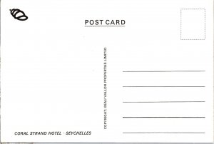 Coral Strand Hotel Seychelles Continental Chrome Postcard