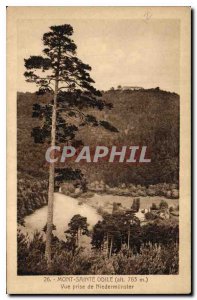 Old Postcard Mont Sainte Odile View from Niedermunster