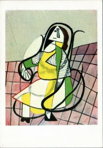 postcard art - Pablo Picasso -  Woman in a rocking-chair