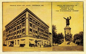 MD - Frederick. Francis Scott Key Hotel & Monument