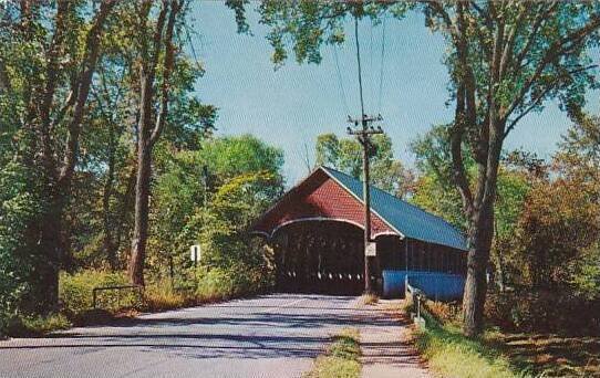 Covered Bridge On Route 122 Between Lyndon And Lyndonville Vermont