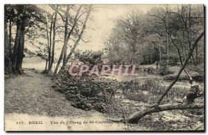 Old Postcard Rueil View of the Pond of St Cucufa