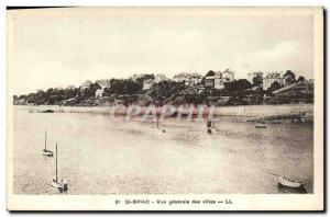 Old Postcard Saint Briac General View Villas