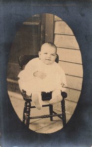 RPPC Baby Junior Jones 5 Months 1910s Real Photo Postcard