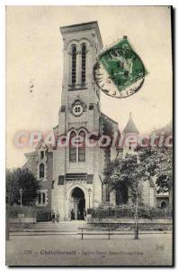 Postcard Chatellerault Old Church of Saint John the Evangelist