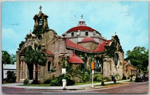 1963 Christ Church Founded In 1827 Pensacola Florida FL Roadway Posted Postcard