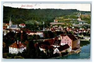 1926 Aerial View of Bad Kosen Saale-Unstrut Germany Vintage Posted Postcard 