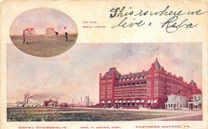 Fortress Monroe Virginia 1907 PMC Postcard Hotel Chamberlin Golf Links