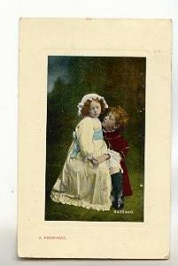 A Proposal, Children Romance, Bassano, Used 1909 Windsor NS Cork Cancel