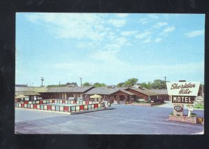 TULSA OKLAHOMA ROUTE 66 SHERIDAN HILLS MOTEL VINTAGE ADVERTISING POSTCARD