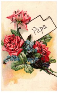 Flowers ,  Papa , glitter