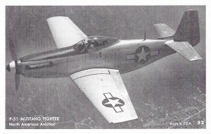 P-51 Mustang Fighter Bomber Airplane Developed in 1940