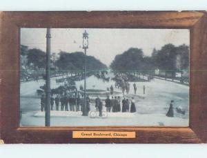 Pre-1907 STREET SCENE Chicago Illinois IL A0020