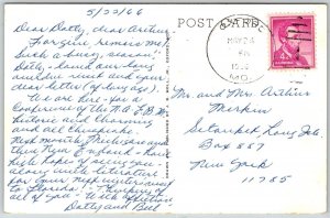 Oxford Maryland 1966 Postcard Robert Morris Inn