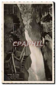 Old Postcard Tri?ge Gorge turnstile The Tretien Valais