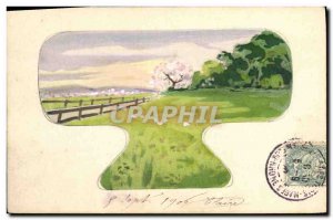 Old Postcard Fancy (drawing hand) Landscape