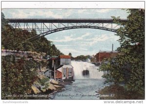 New York Rochester Lower Fall Of The Genesee River Showing Driving Park Avenu...