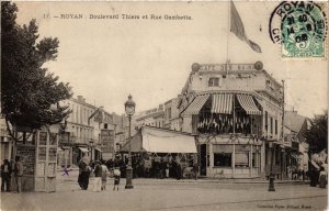 CPA ROYAN - Boulevard Thiers et Rue Gambetta (976073)