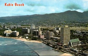 Hawaii Waikiki Aerial View Of Kuhio Beach