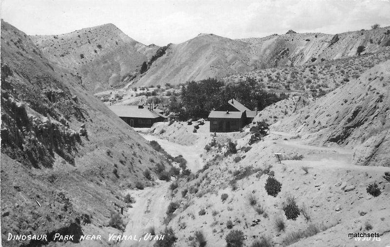 1940s Yernal Utah Dinosaur Park RPPC real photo postcard 7749  Sanborn