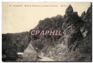 Avallon - Pontaubert Rock Road Sister - Old Postcard