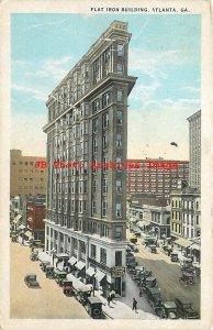 5 Postcards, Atlanta Georgia, Flat Iron-Aragon Hotel-Capitol-Cox College-Candler