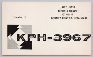 State View~Monitor II~KPH-3967~Grundy Center IA~Vintage Postcard