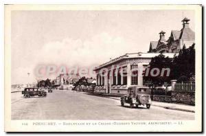 Postcard Old Pornichet Boulevard and Casino