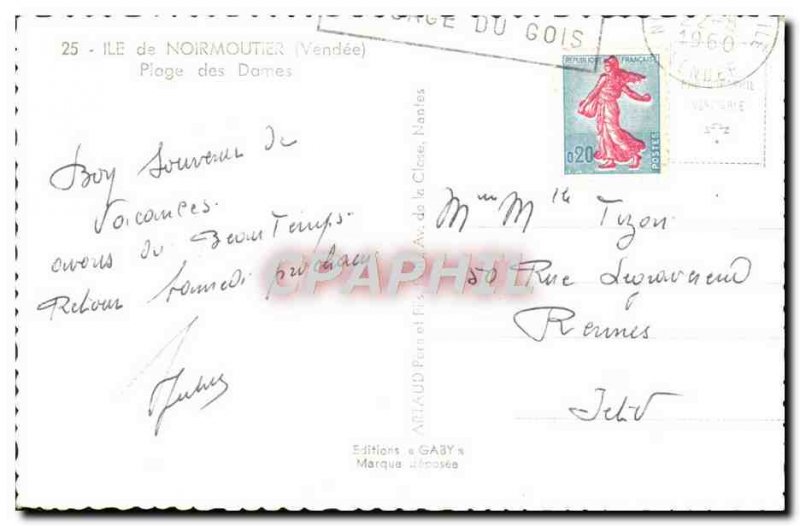 Postcard Modern Noirmoutier Ladies Beach