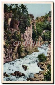 Old Postcard Tour Correze Imposing rocks an impetuous torrent