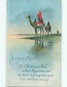 Divided-Back RELIGIOUS CHRISTMAS SCENE Nice Postcard W8477