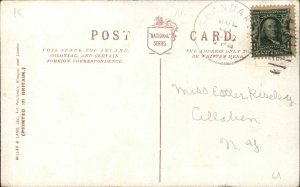 Pug Dog Mama & Puppies c1910 Postcard