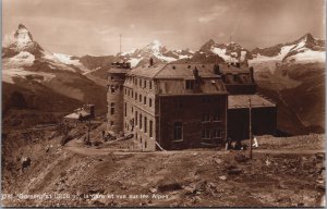 Switzerland Gornergrat la Gare et Vue sur les Alpes Vintage RPPC C175