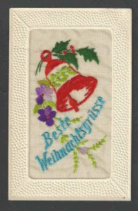 Ca 1908 PPC* Greetings & Best Wishes Embroidered Used Not Posted