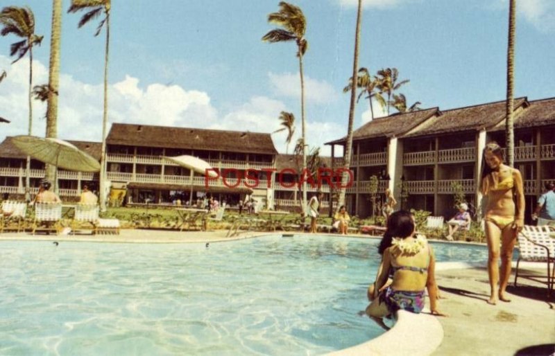 ISLANDER INNS on the lava rock coastline in KAILUA-KONA, KAUAI HAWAII