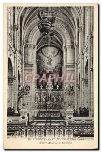 Old Postcard Saint Anne D & # 39Auray Altar of the Basilica