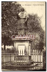 Old Postcard Perigueux Statue of Fenelon