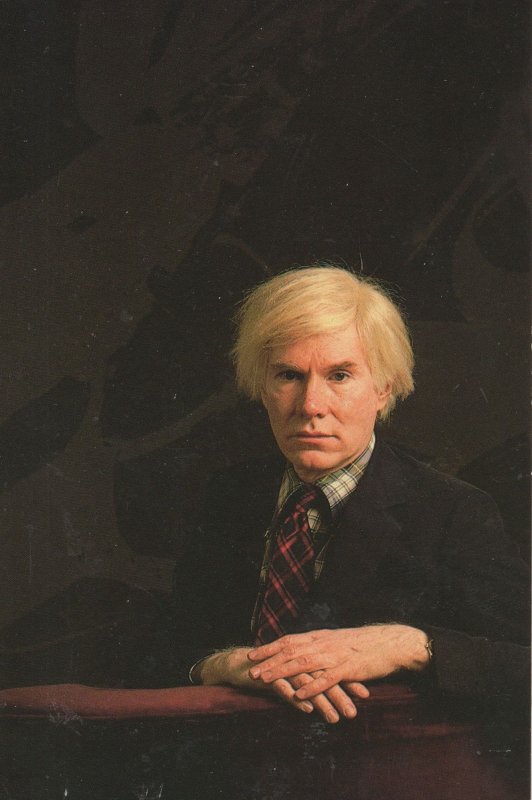 Andy Warhol 1981 In New York City Nancy Schiff Painting Postcard