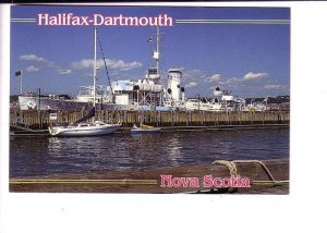Ship, HMCS Sackville in Harbour, Halifax Dartmouth, Nova Scotia,