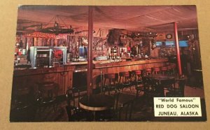 VINTAGE POSTCARD - WORLD FAMOUS RED DOG SALOON, JUNEAU, ALASKA