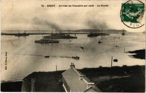 CPA Brest- Arrivee de l'Escadre sur rade, Le Goulet FRANCE (1025604)